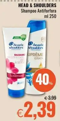 Famila HEAD & SHOULDERS Shampoo Antiforfora offerta