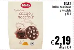 Famila SELEX Frollini con Cacao e Nocciole offerta