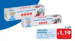 MD Discount SACCHETTI MULTIUSO - FLOU offerta