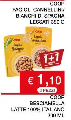 Coop COOP FAGIOLI CANNELLINI/BIANCHI DI SPAGNA LESSATI 380 G offerta