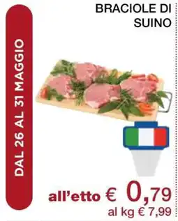 Coop Braciole di suino offerta