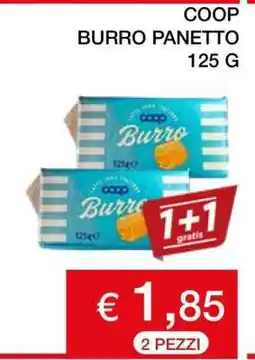 Coop COOP BURRO PANETTO 125 G offerta