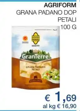 Coop AGRIFORM GRANA PADANO DOP PETALI offerta