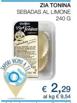 Coop ZIA TONINA SEBADAS AL LIMONE offerta