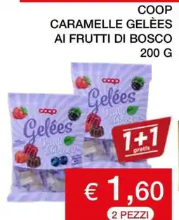 Coop COOP CARAMELLE GELÈES AI FRUTTI DI BOSCO offerta