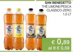 Coop SAN BENEDETTO THÈ LIMONE/PESCA CLASSICO-ZERO offerta