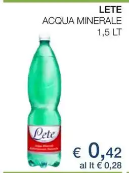 Coop LETE ACQUA MINERALE offerta