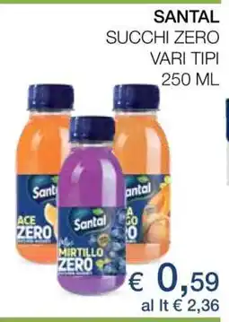 Coop Santal Succhi Zero offerta