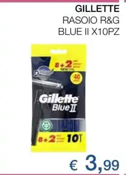 Coop GILLETTE RASOIO R&G BLUE II X10PZ offerta