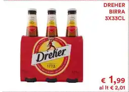Coop DREHER BIRRA 3X33CL offerta