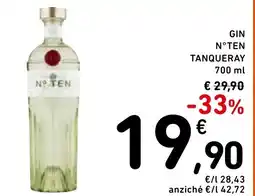Spazio Conad Gin n°ten tanqueray offerta