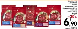 Spazio Conad Crocchette adult one purina alimento per cani, linea assortita, offerta