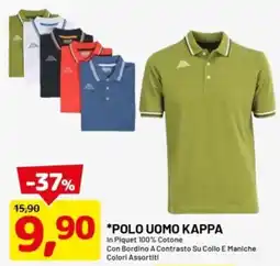 DPiù *polo uomo KAPPA offerta