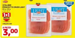 DPiù Vitalibre prosciutto crudo light offerta