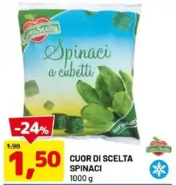 DPiù Cuor di scelta spinaci offerta