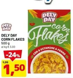 DPiù Dely day corn flakes offerta