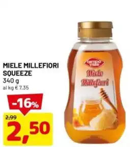 DPiù Miele millefiori squeeze offerta
