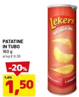 DPiù Patatine in tubo offerta