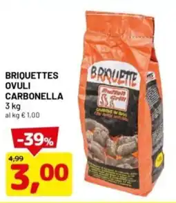 DPiù Briquettes ovuli carbonella offerta