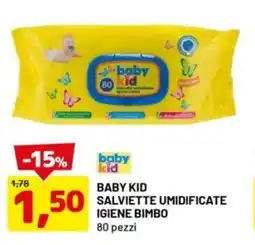 DPiù Baby kid salviette umidificate igiene bimbo offerta