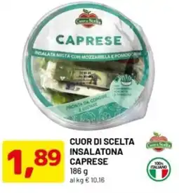 DPiù Cuor di scelta insalatona caprese offerta