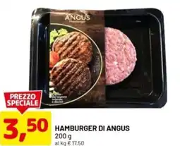 DPiù Hamburger di angus offerta