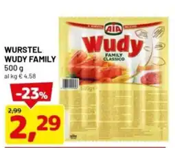 DPiù Wurstel wudy family offerta