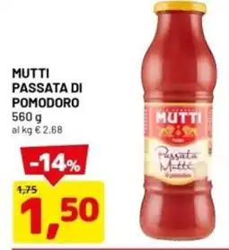 DPiù Mutti passata di pomodoro offerta