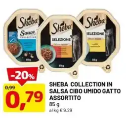 DPiù Sheba collection in salsa cibo umido gatto assortito offerta