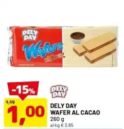DPiù Dely day wafer al cacao offerta