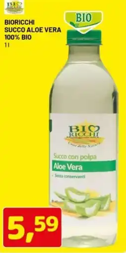 DPiù Bioricchi succo aloe vera 100% bio offerta