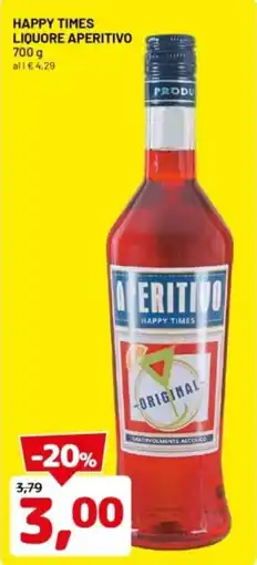 DPiù Happy times liquore aperitivo offerta