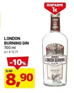 DPiù London burning gin offerta