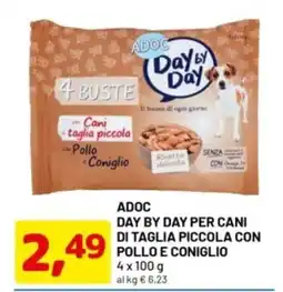 DPiù Adoc day by day per cani di taglia piccola con pollo e coniglio offerta