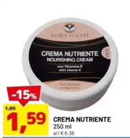 DPiù Daily touch crema nutriente offerta