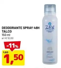 DPiù Deodorante spray 48h talco offerta