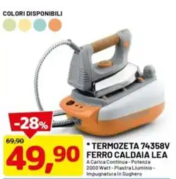 DPiù Termozeta 74358V ferro caldaia lea offerta