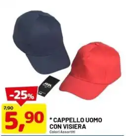 DPiù Cappello uomo con visiera offerta