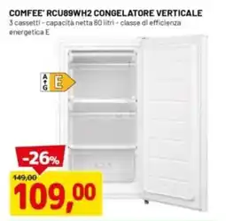 DPiù Comfee RCU89WH2 congelatore verticale offerta