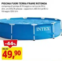 DPiù Piscina fuori terra frame rotonda INTEX offerta