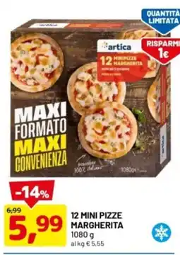 DPiù 12 mini pizze margherita offerta
