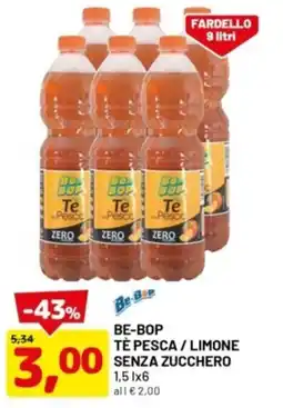 DPiù Be-bop tè pesca / limone senza zucchero offerta