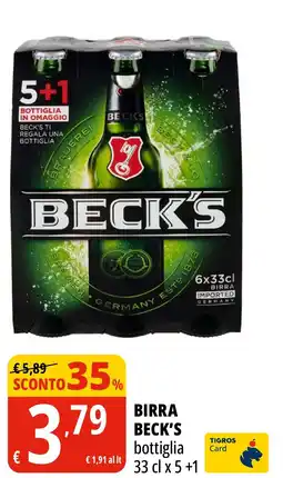 Tigros Birra BECK'S offerta