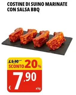 Tigros Costine di suino marinate con salsa BBQ offerta