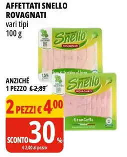 Tigros Affettati snello ROVAGNATI offerta