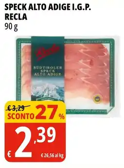 Tigros Speck alto adige i.g.p. RECLA offerta