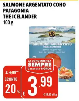 Tigros Salmone argentato coho patagonia THE ICELANDER offerta