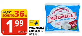 Tigros Mozzarella VALCOLATTE offerta