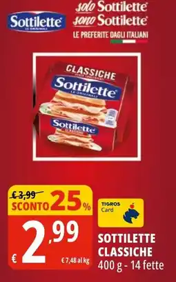 Tigros Sottilette CLASSICHE offerta