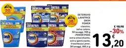 Spazio Conad Detersivo lavatrice dash power classico, salva colore, 50 lavaggi, -power pods offerta